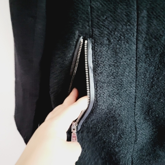 Tahari Black Wool Blend Coat - Picture 4 of 12